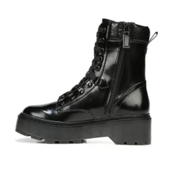 Sam Edelman Sanders Black  Lugsole Combat … - Picture 2 of 11